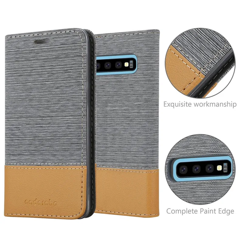 Cadorabo Hülle kompatibel mit Samsung Galaxy S10 5G Schutzhülle mit Magnetverschluss, Standfunktion und Kartenfach