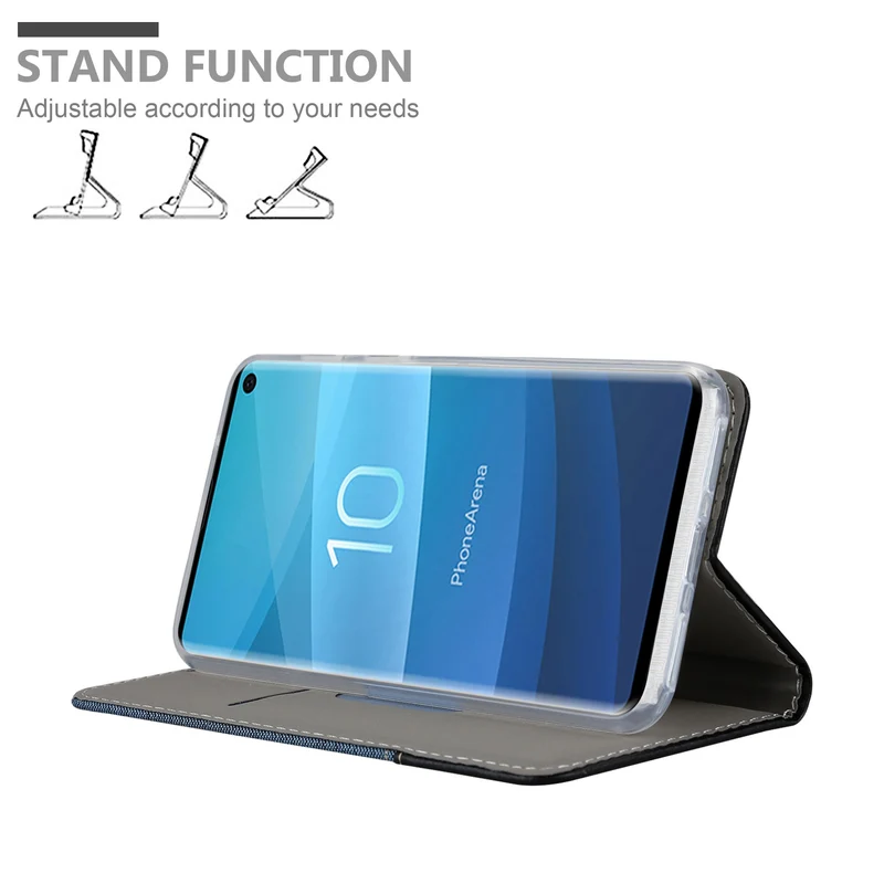 Cadorabo Hülle kompatibel mit Samsung Galaxy S10 5G Schutzhülle mit Magnetverschluss, Standfunktion und Kartenfach