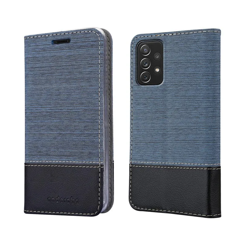 Cadorabo Hülle kompatibel mit Samsung Galaxy A72 4G / 5G Schutzhülle mit Magnetverschluss, Standfunktion und Kartenfach