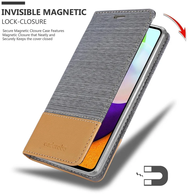 Cadorabo Hülle kompatibel mit Samsung Galaxy A52 (4G / 5G) / A52s Schutzhülle mit Magnetverschluss, Standfunktion und Kartenfach