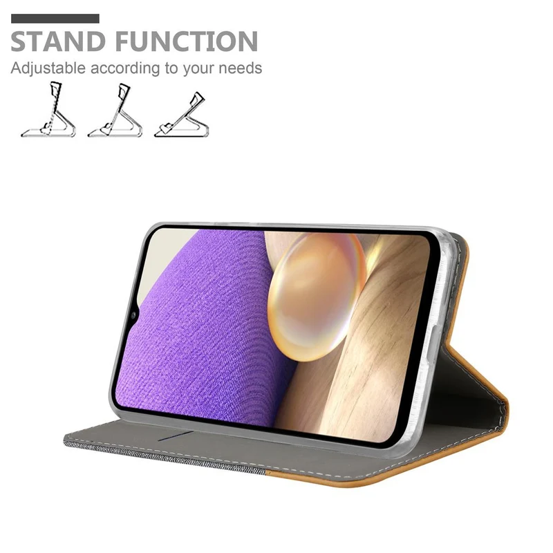 Cadorabo Hülle kompatibel mit Samsung Galaxy A32 5G Schutzhülle mit Magnetverschluss, Standfunktion und Kartenfach