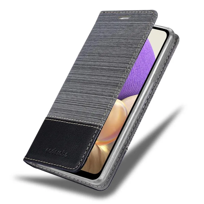 Cadorabo Hülle kompatibel mit Samsung Galaxy A32 4G Schutzhülle mit Magnetverschluss, Standfunktion und Kartenfach