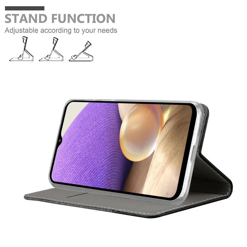 Cadorabo Hülle kompatibel mit Samsung Galaxy A32 4G Schutzhülle mit Magnetverschluss, Standfunktion und Kartenfach