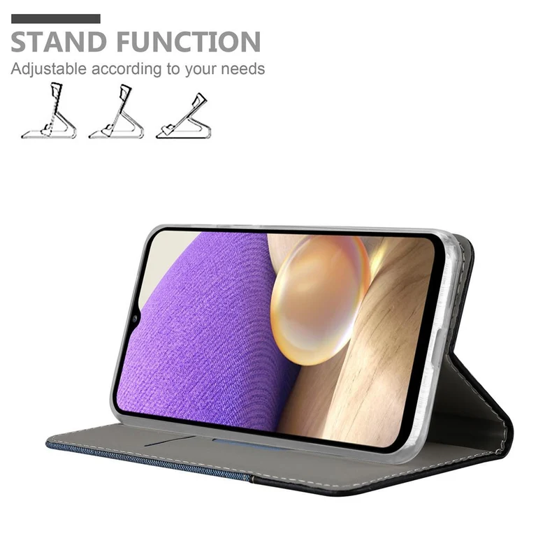 Cadorabo Hülle kompatibel mit Samsung Galaxy A32 4G Schutzhülle mit Magnetverschluss, Standfunktion und Kartenfach