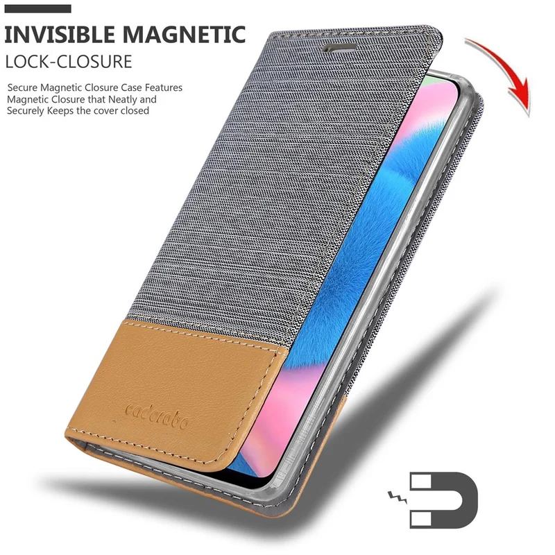 Cadorabo Hülle kompatibel mit Samsung Galaxy A50 4G / A50s / A30s Schutzhülle mit Magnetverschluss, Standfunktion und Kartenfach