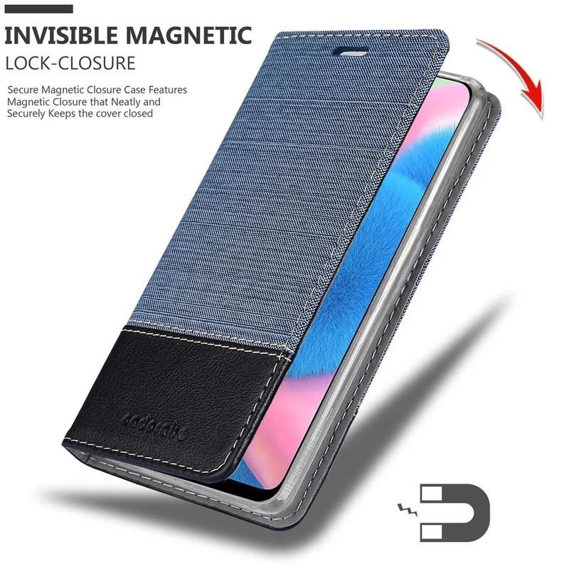 Cadorabo Hülle kompatibel mit Samsung Galaxy A50 4G / A50s / A30s Schutzhülle mit Magnetverschluss, Standfunktion und Kartenfach