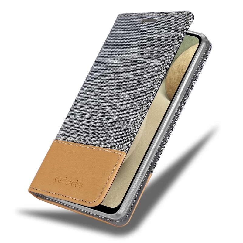 Cadorabo Hülle kompatibel mit Samsung Galaxy A12 / M12 Schutzhülle mit Magnetverschluss, Standfunktion und Kartenfach