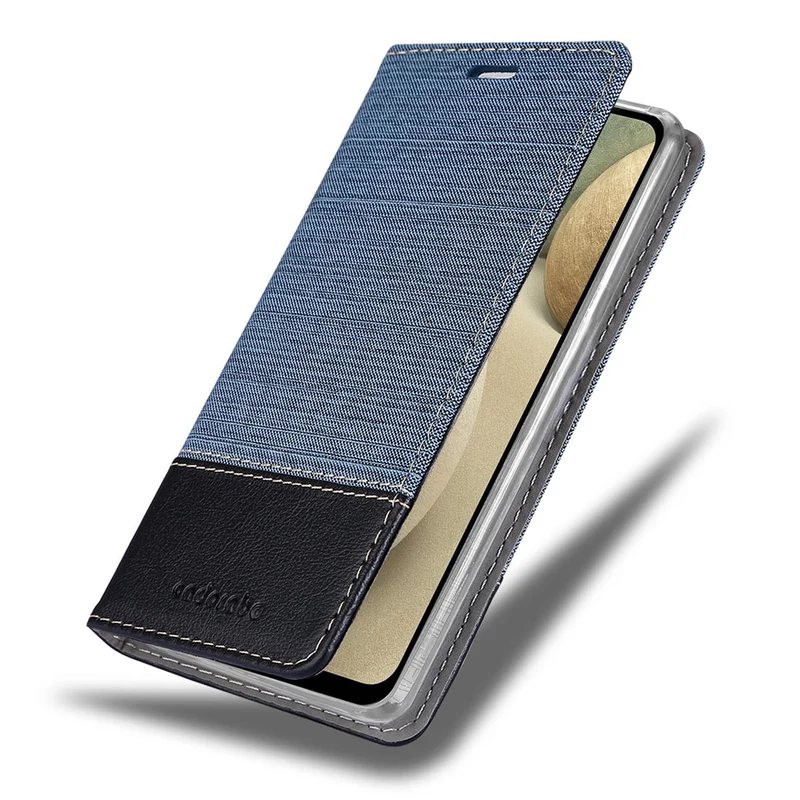 Cadorabo Hülle kompatibel mit Samsung Galaxy A12 / M12 Schutzhülle mit Magnetverschluss, Standfunktion und Kartenfach