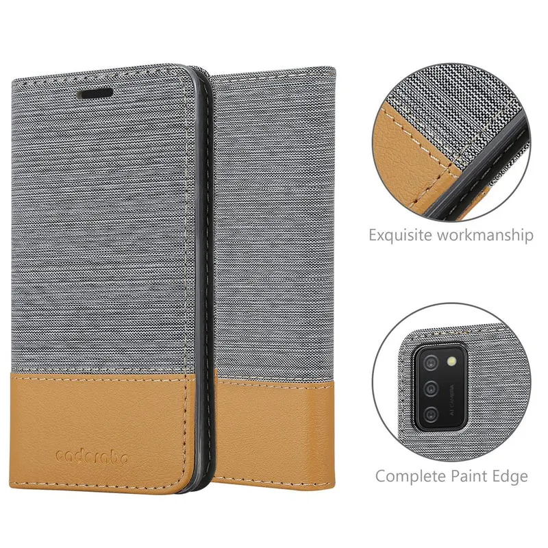Cadorabo Hülle kompatibel mit Samsung Galaxy A02s Schutzhülle mit Magnetverschluss, Standfunktion und Kartenfach