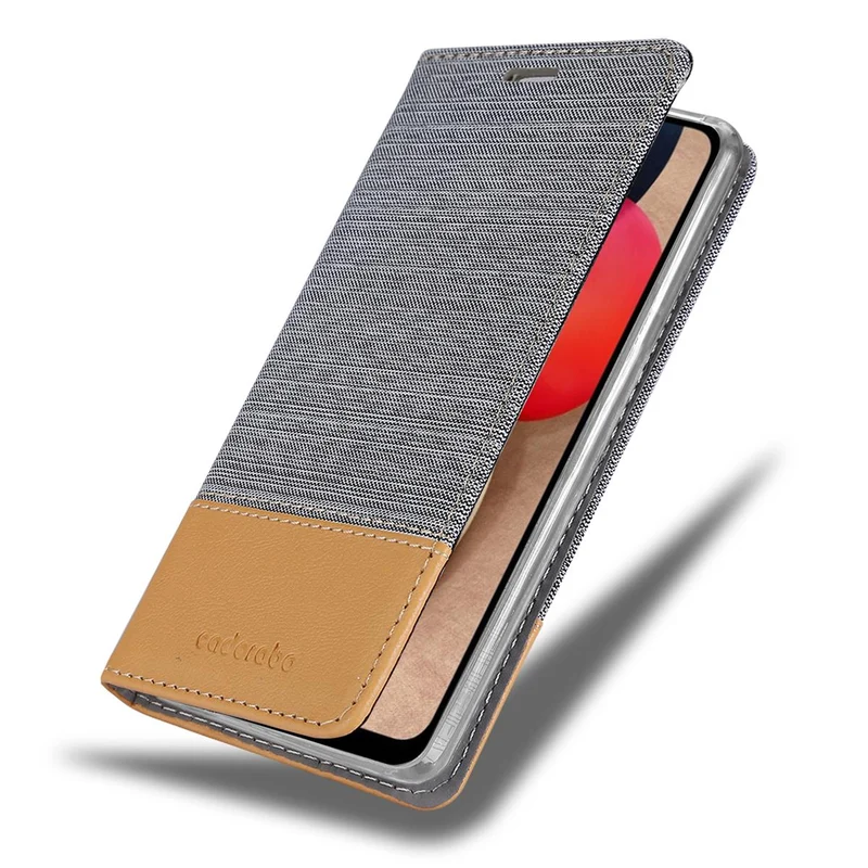 Cadorabo Hülle kompatibel mit Samsung Galaxy A02s Schutzhülle mit Magnetverschluss, Standfunktion und Kartenfach