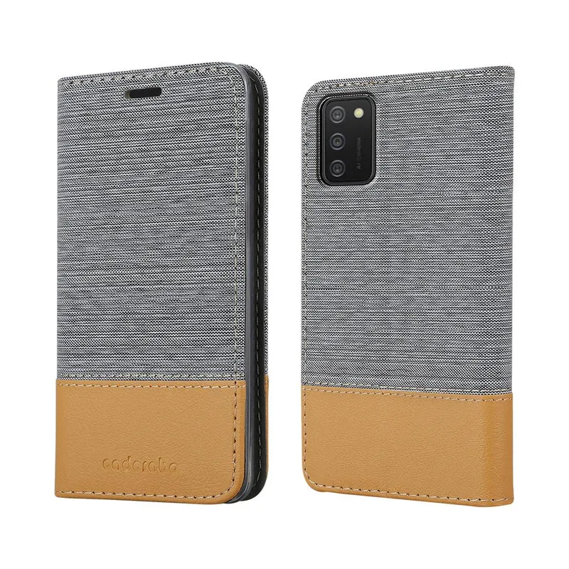 Cadorabo Hülle kompatibel mit Samsung Galaxy A02s Schutzhülle mit Magnetverschluss, Standfunktion und Kartenfach