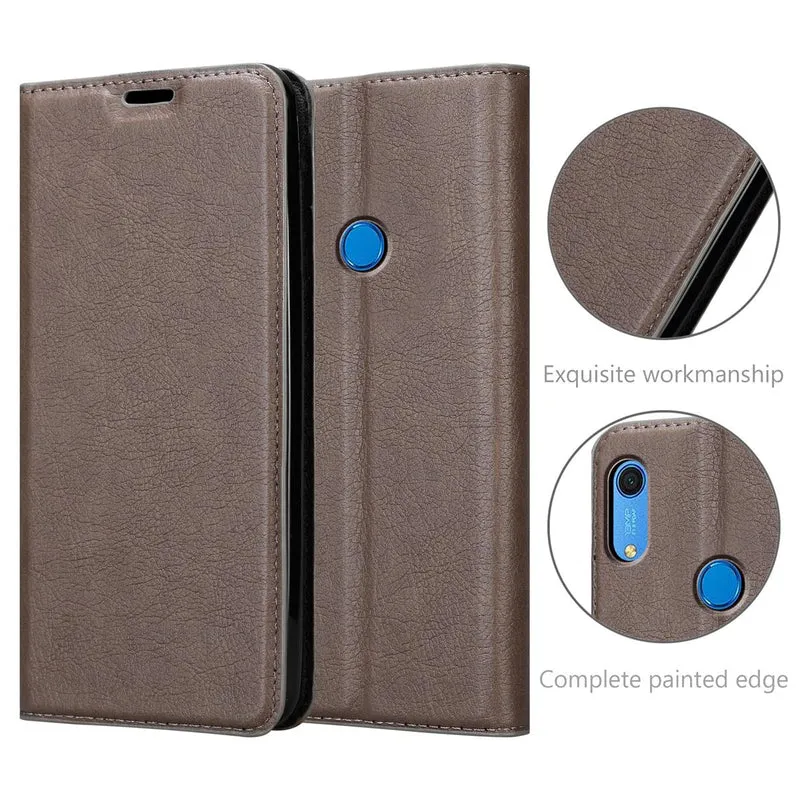 Cadorabo Hülle kompatibel mit Huawei Y6S Schutzhülle mit Magnetverschluss, Standfunktion und Kartenfach