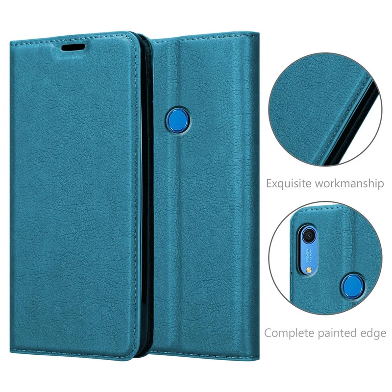 Cadorabo Hülle kompatibel mit Huawei Y6S Schutzhülle mit Magnetverschluss, Standfunktion und Kartenfach