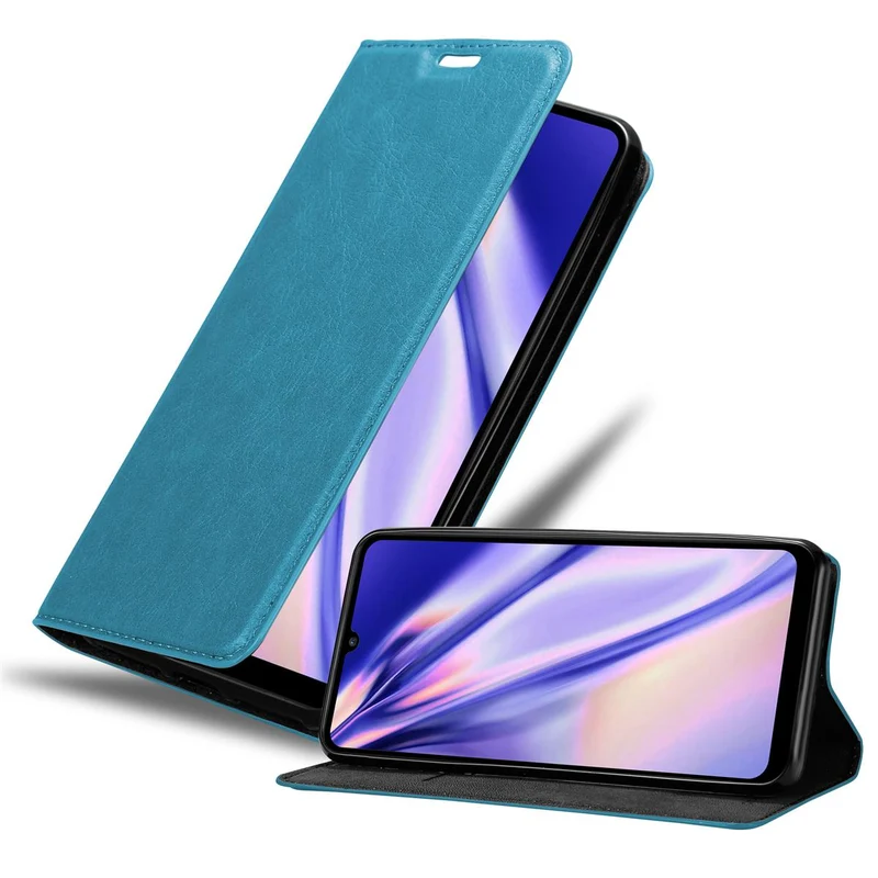 Cadorabo Hülle kompatibel mit Huawei Y6P Schutzhülle mit Magnetverschluss, Standfunktion und Kartenfach