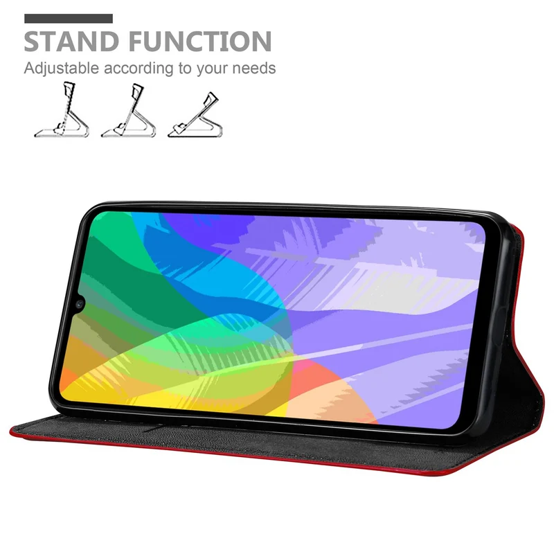 Cadorabo Hülle kompatibel mit Huawei Y6P Schutzhülle mit Magnetverschluss, Standfunktion und Kartenfach