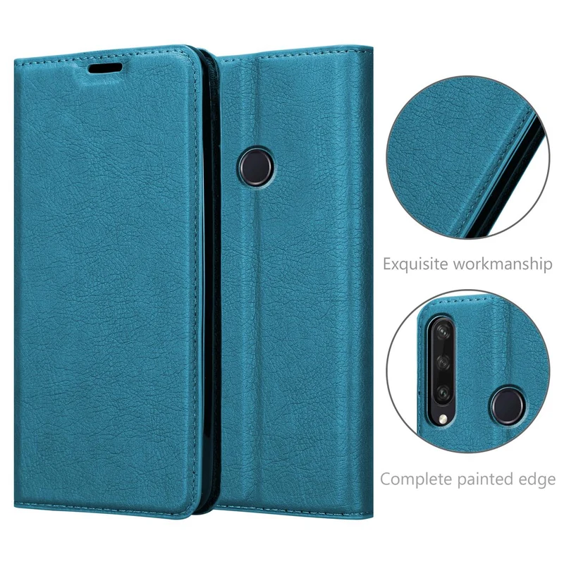 Cadorabo Hülle kompatibel mit Huawei Y6P Schutzhülle mit Magnetverschluss, Standfunktion und Kartenfach