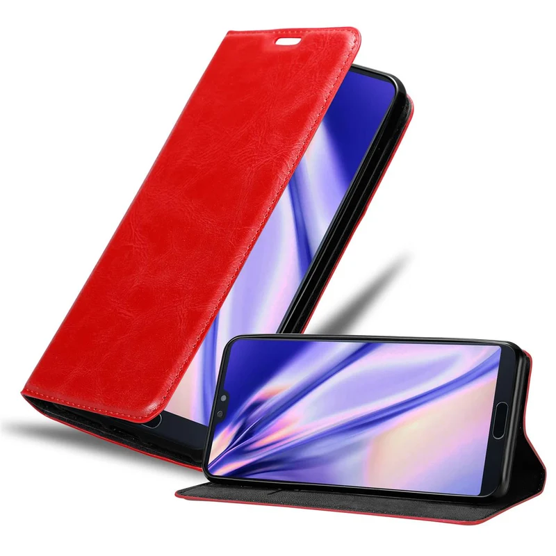 Cadorabo Hülle kompatibel mit Huawei P20 PRO / P20 PLUS Schutzhülle mit Magnetverschluss, Standfunktion und Kartenfach