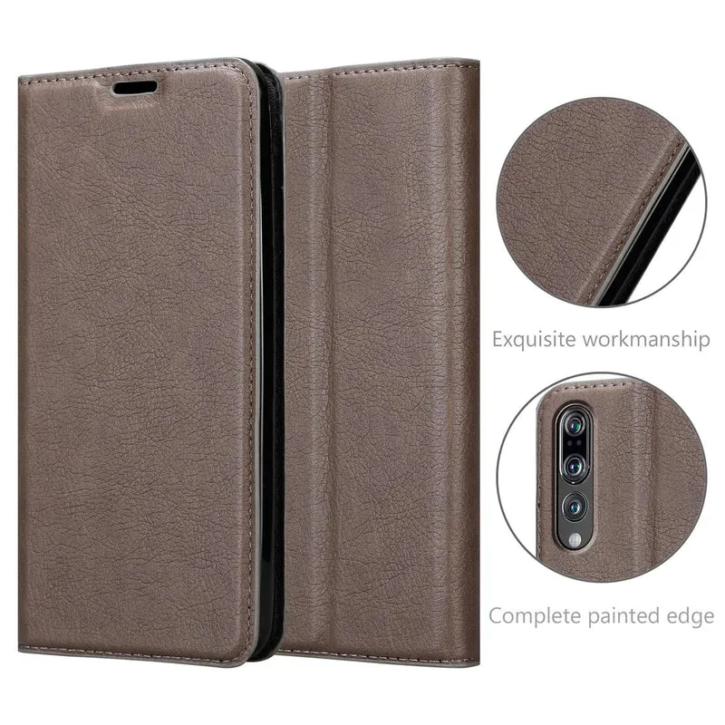 Cadorabo Hülle kompatibel mit Huawei P20 PRO / P20 PLUS Schutzhülle mit Magnetverschluss, Standfunktion und Kartenfach