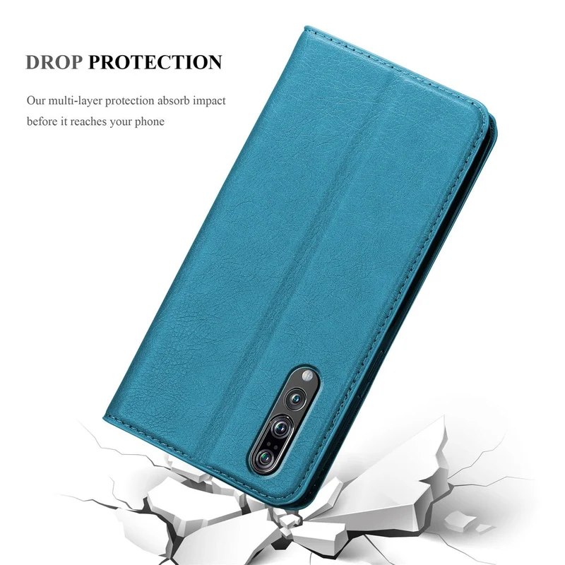 Cadorabo Hülle kompatibel mit Huawei P20 PRO / P20 PLUS Schutzhülle mit Magnetverschluss, Standfunktion und Kartenfach