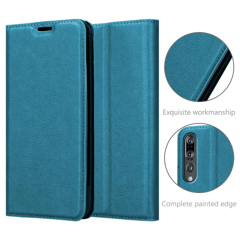 Cadorabo Hülle kompatibel mit Huawei P20 PRO / P20 PLUS Schutzhülle mit Magnetverschluss, Standfunktion und Kartenfach