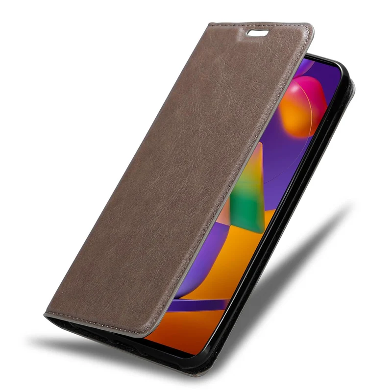 Cadorabo Hülle kompatibel mit Samsung Galaxy M31s Schutzhülle mit Magnetverschluss, Standfunktion und Kartenfach
