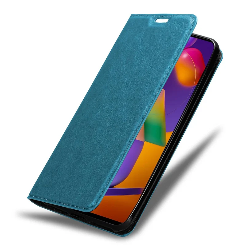 Cadorabo Hülle kompatibel mit Samsung Galaxy M31s Schutzhülle mit Magnetverschluss, Standfunktion und Kartenfach