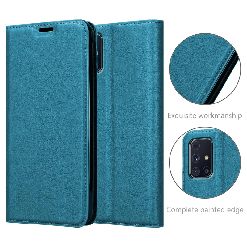 Cadorabo Hülle kompatibel mit Samsung Galaxy M31s Schutzhülle mit Magnetverschluss, Standfunktion und Kartenfach