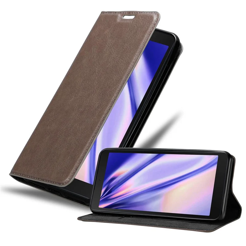 Cadorabo Hülle kompatibel mit Samsung Galaxy XCover 5 Schutzhülle mit Magnetverschluss, Standfunktion und Kartenfach