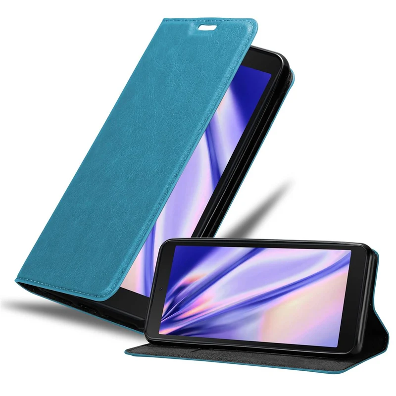 Cadorabo Hülle kompatibel mit Samsung Galaxy XCover 5 Schutzhülle mit Magnetverschluss, Standfunktion und Kartenfach