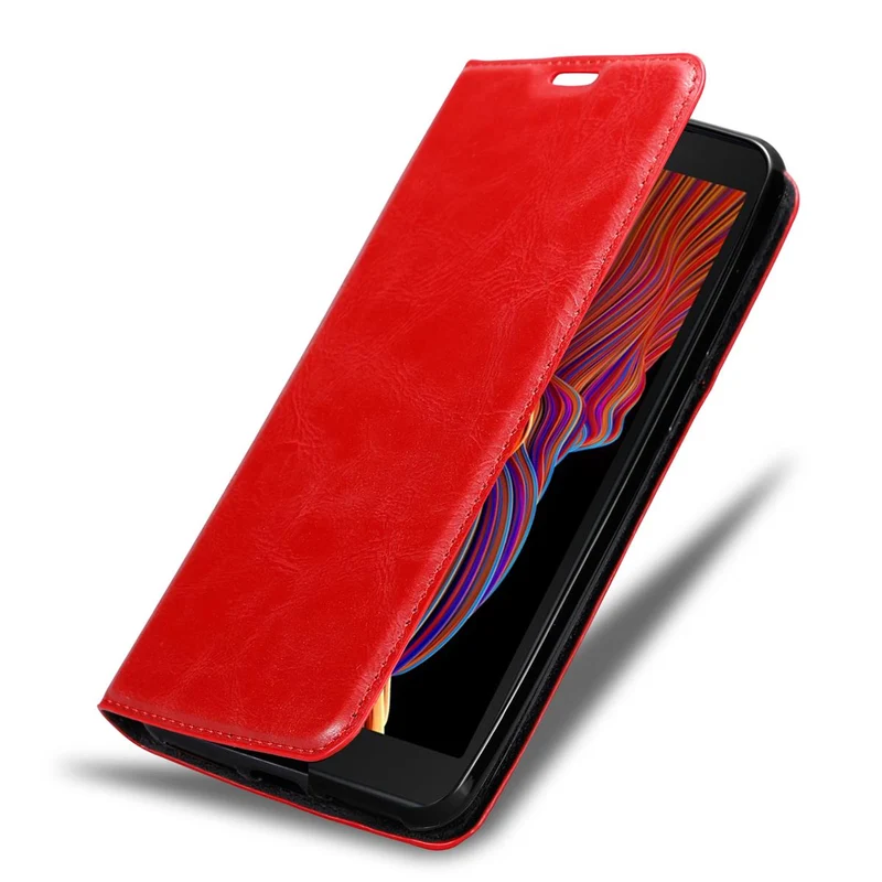 Cadorabo Hülle kompatibel mit Samsung Galaxy XCover 5 Schutzhülle mit Magnetverschluss, Standfunktion und Kartenfach
