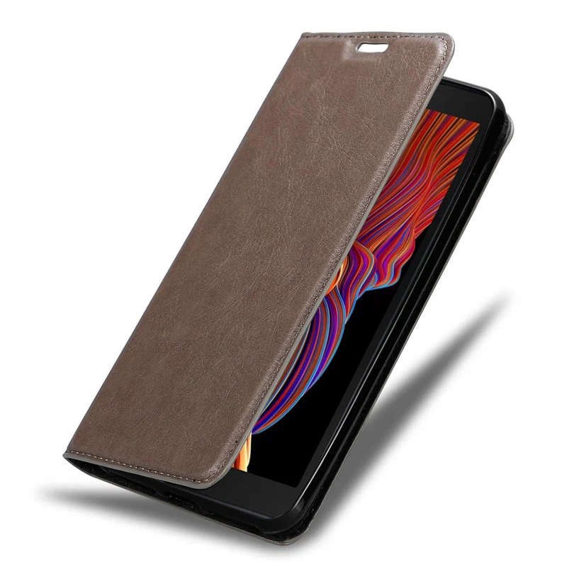 Cadorabo Hülle kompatibel mit Samsung Galaxy XCover 5 Schutzhülle mit Magnetverschluss, Standfunktion und Kartenfach