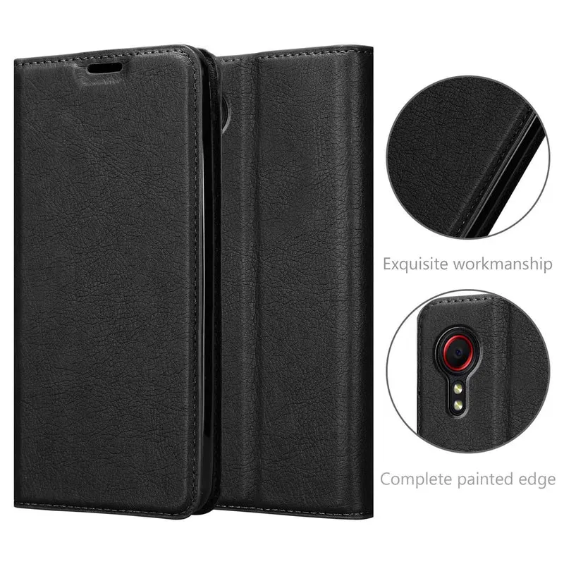 Cadorabo Hülle kompatibel mit Samsung Galaxy XCover 5 Schutzhülle mit Magnetverschluss, Standfunktion und Kartenfach