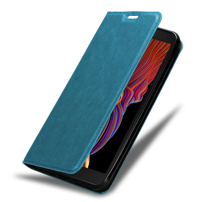 Cadorabo Hülle kompatibel mit Samsung Galaxy XCover 5 Schutzhülle mit Magnetverschluss, Standfunktion und Kartenfach