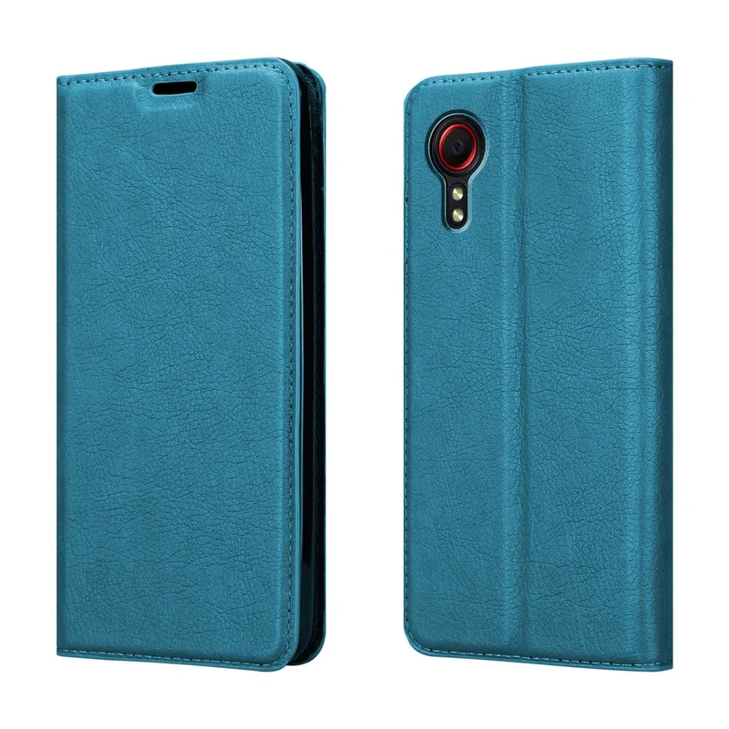 Cadorabo Hülle kompatibel mit Samsung Galaxy XCover 5 Schutzhülle mit Magnetverschluss, Standfunktion und Kartenfach