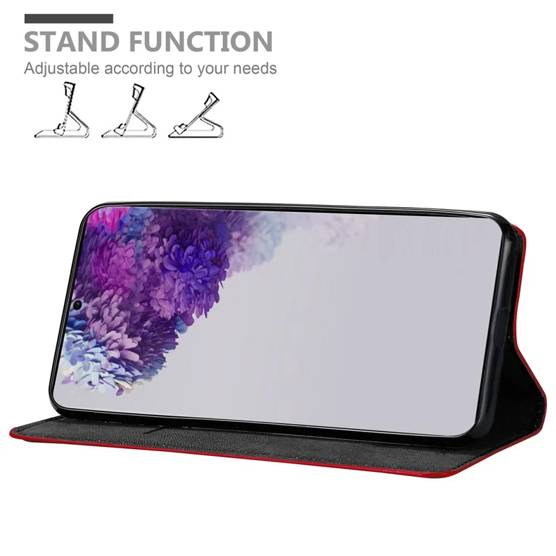 Cadorabo Hülle kompatibel mit Samsung Galaxy S20 ULTRA Schutzhülle mit Magnetverschluss, Standfunktion und Kartenfach