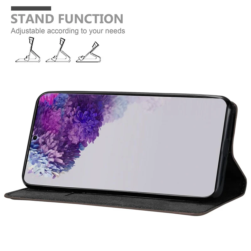 Cadorabo Hülle kompatibel mit Samsung Galaxy S20 ULTRA Schutzhülle mit Magnetverschluss, Standfunktion und Kartenfach