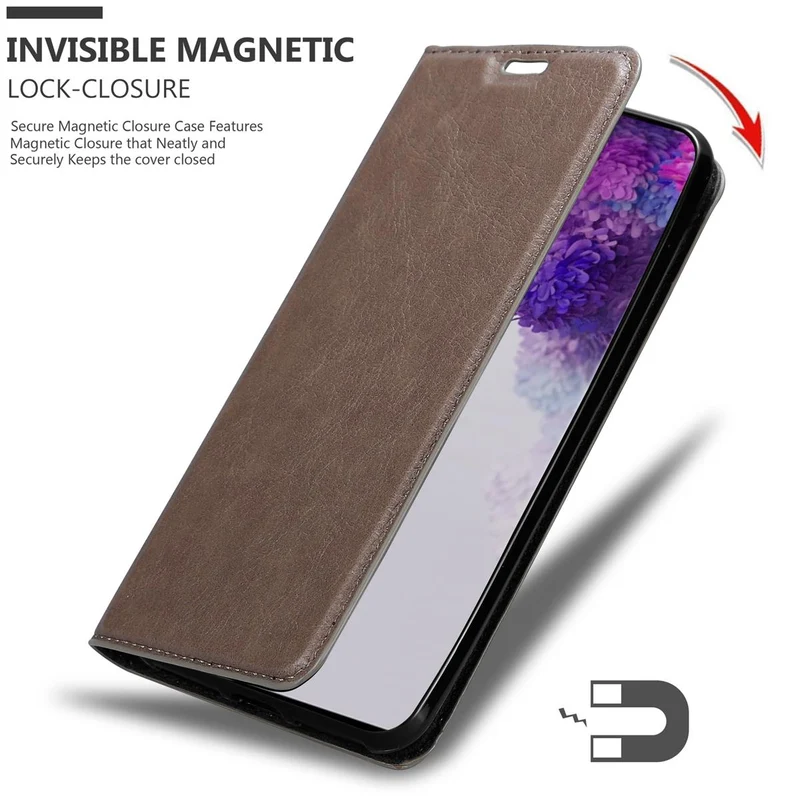 Cadorabo Hülle kompatibel mit Samsung Galaxy S20 ULTRA Schutzhülle mit Magnetverschluss, Standfunktion und Kartenfach