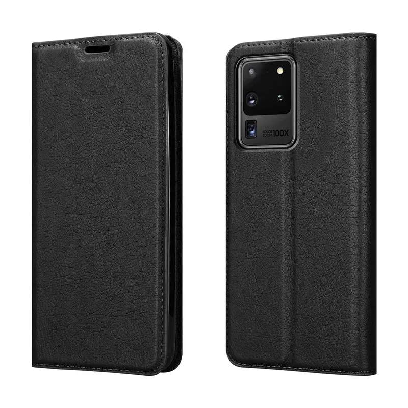 Cadorabo Hülle kompatibel mit Samsung Galaxy S20 ULTRA Schutzhülle mit Magnetverschluss, Standfunktion und Kartenfach