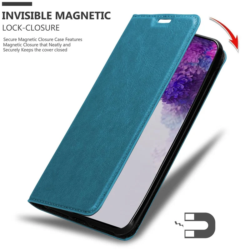 Cadorabo Hülle kompatibel mit Samsung Galaxy S20 ULTRA Schutzhülle mit Magnetverschluss, Standfunktion und Kartenfach