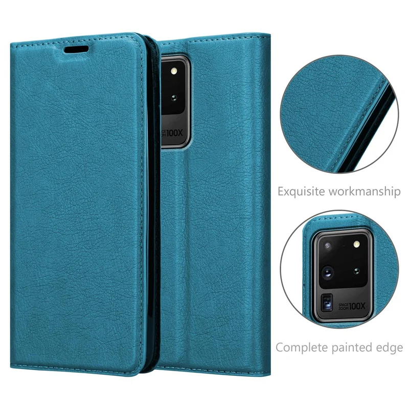 Cadorabo Hülle kompatibel mit Samsung Galaxy S20 ULTRA Schutzhülle mit Magnetverschluss, Standfunktion und Kartenfach