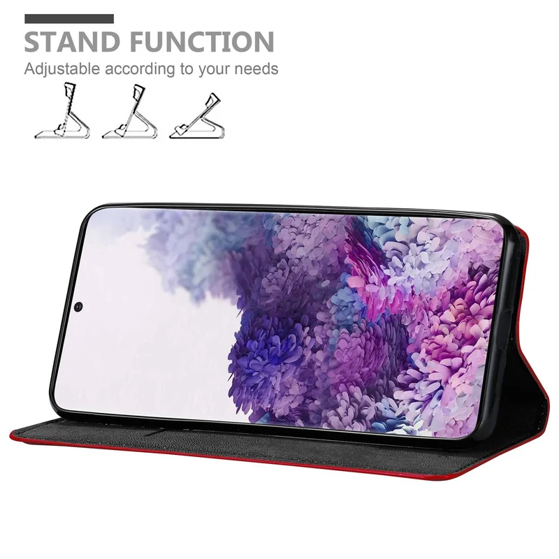 Cadorabo Hülle kompatibel mit Samsung Galaxy S20 PLUS Schutzhülle mit Magnetverschluss, Standfunktion und Kartenfach