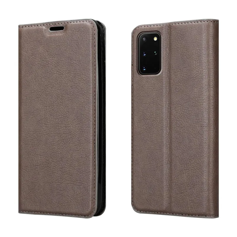 Cadorabo Hülle kompatibel mit Samsung Galaxy S20 PLUS Schutzhülle mit Magnetverschluss, Standfunktion und Kartenfach