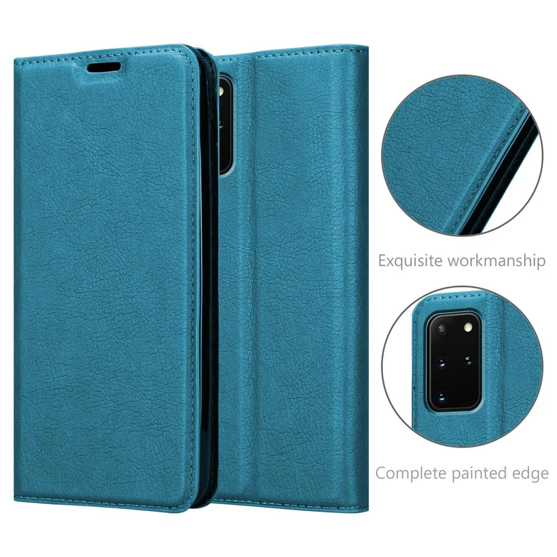Cadorabo Hülle kompatibel mit Samsung Galaxy S20 PLUS Schutzhülle mit Magnetverschluss, Standfunktion und Kartenfach