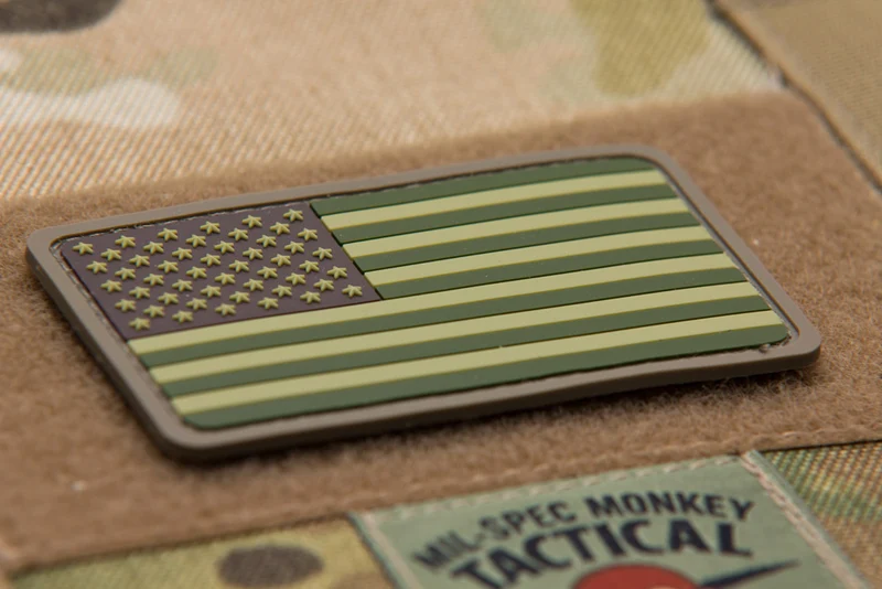 Mil Spec Monkey Patch US Flag PVC