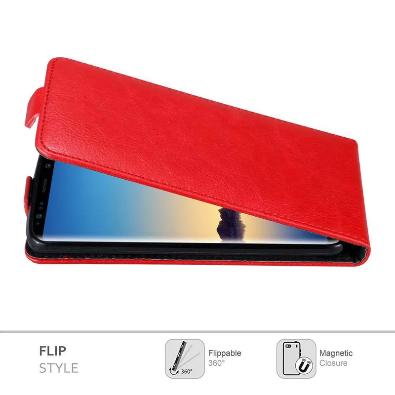 Cadorabo Hülle kompatibel mit Samsung Galaxy NOTE 8 Schutzhülle im Flip Design mit Magnetverschluss