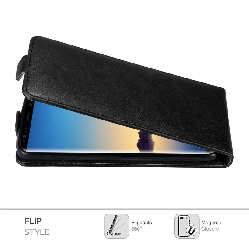Cadorabo Hülle kompatibel mit Samsung Galaxy NOTE 8 Schutzhülle im Flip Design mit Magnetverschluss