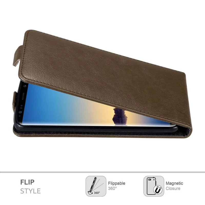 Cadorabo Hülle kompatibel mit Samsung Galaxy NOTE 8 Schutzhülle im Flip Design mit Magnetverschluss