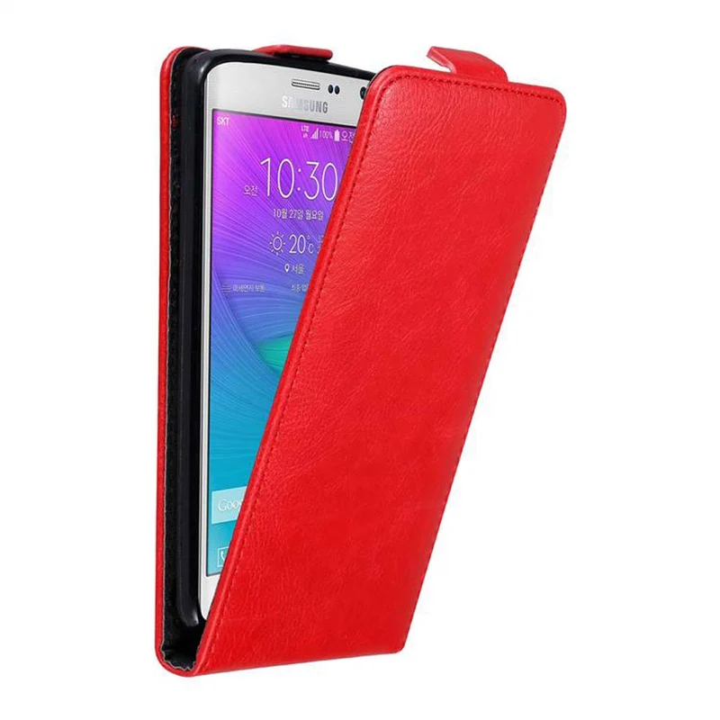 Cadorabo Hülle kompatibel mit Samsung Galaxy NOTE EDGE Schutzhülle im Flip Design mit Magnetverschluss