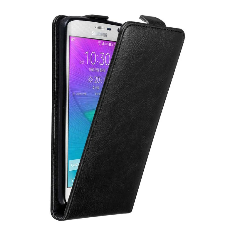 Cadorabo Hülle kompatibel mit Samsung Galaxy NOTE EDGE Schutzhülle im Flip Design mit Magnetverschluss