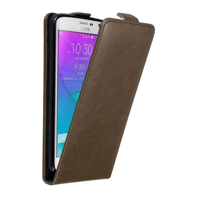 Cadorabo Hülle kompatibel mit Samsung Galaxy NOTE EDGE Schutzhülle im Flip Design mit Magnetverschluss